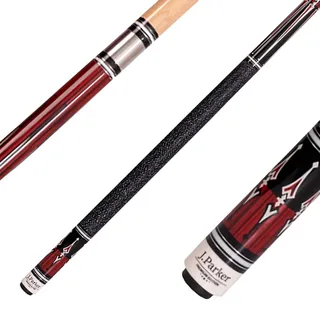 Original J.Parker Billardqueue PE-3, hochwertige Profiqualität, Griffband Irisches Leinen, Quick- Edelstahl-Joint, 147 cm, 12,75 mm Klebeleder