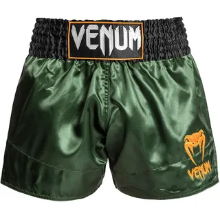 Venum, Classic Muay Thai Shorts, Herren, S, Grün/Schwarz/Gold