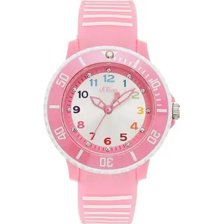 s.Oliver SO-4247-PQ Gehäusebreite 0 mm Silikongehäuse Rosa Silikonarmband Rosa