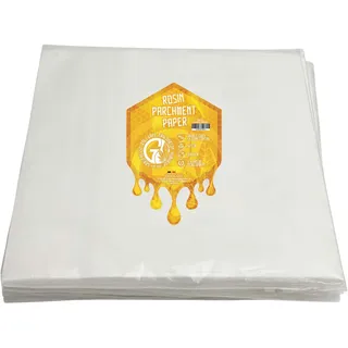 Graveda Rosin Press Double-sided Parchment Paper 100x 30x30cm | Pergamentpapier, Backpapier, Kollektor Papier Doppelseitig mit Silikon 52 gsm (100)