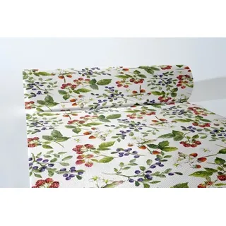 Sovie HORECA Tischläufer Else aus Linclass® Airlaid 40 cm x 24 m, 1 Stück - Beeren Frühling Sommer