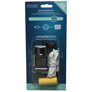 Lumineo Kaemingk 4.5Volt Batterie Adapter AAA weiß,3x AAA