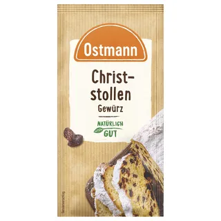 Ostmann Gewürze – Christstollen-Gewürz, Gewürzmischung für Stollen, ideal für Gebäck & Desserts in der Winter- und Weihnachtszeit, vegan, 7,5 g