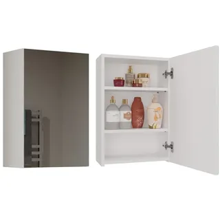 Top e shop Pola Badezimmerschrank 1 Tür Spiegel Weiss