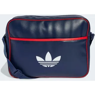 adidas Sporttasche ADIDAS ORIGINALS "AIRLINER", Damen, blau (night indigo), Obermaterial: 100% Polyurethan, Taschen Sporttasche, Schultertasche im angesagten Retrolook