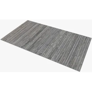 Comart - Küchenteppich aus Bambus – 50 x 180 cm – rutschfeste Unterseite – waschbar – behandelter Naturbambus – spritzwassergeschützt – Mehrzweck-Läufer – Matt-Holzoptik – Gebleicht – grau gewaschen