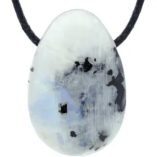 Regenbogen-Mondstein Tropfenanhänger