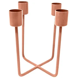 LaLe Living Kerzenständer, Kupfer, Metall, 12.5x14.5x12.5 cm, Dekoration, Kerzen - Zubehör, Kerzenhalter