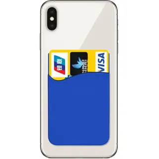 Handy Selbstklebende Kartenhalter Universal,Kartenhülle für Sony Xperia 10 5 1 ii iii iv v l4 l3 l2 l1, Silikon Kreditkarten Tasche für Xperia xz3 xz2 xz1 xz Premium (Navy)