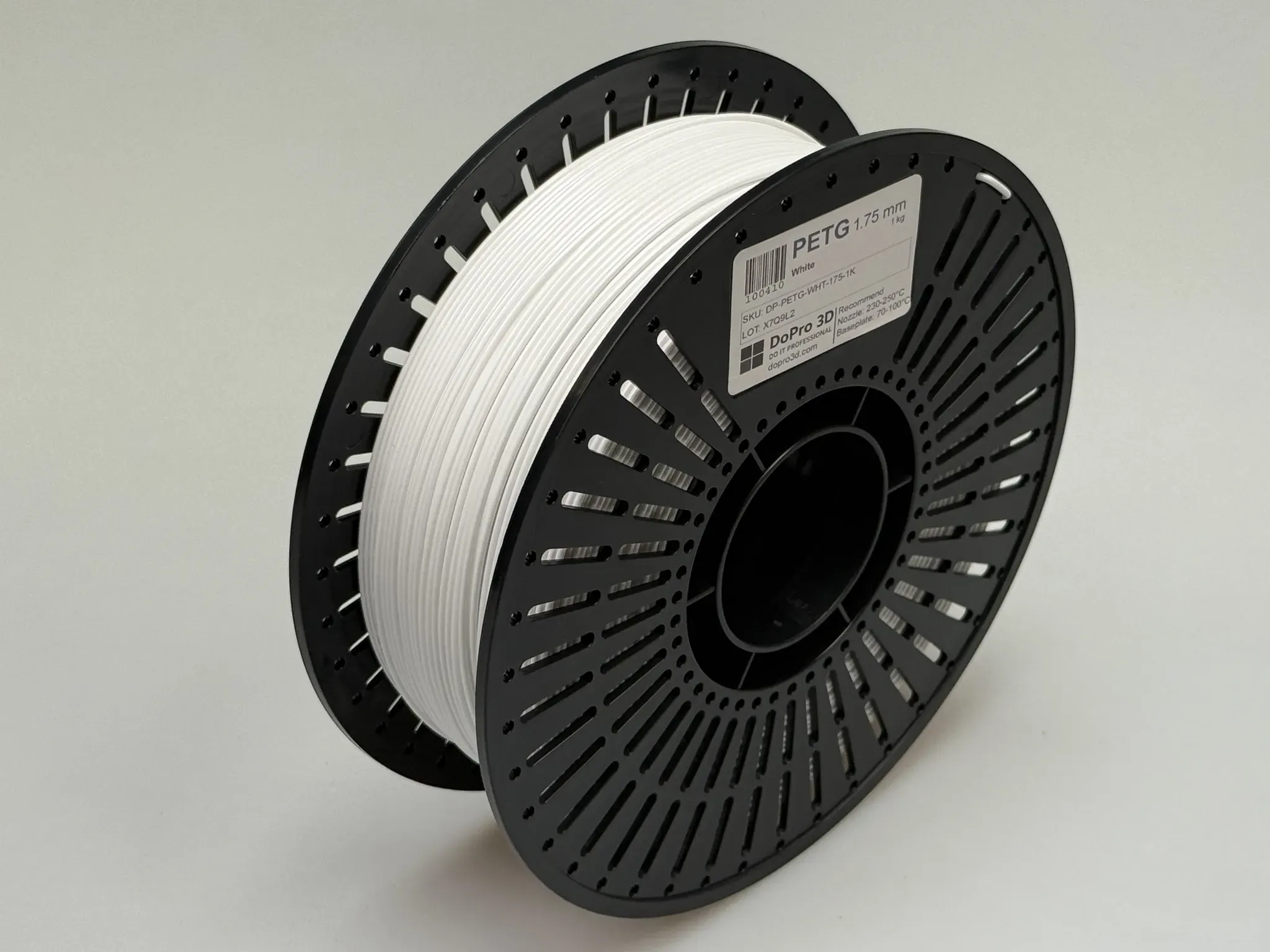 DoPro 3D PETG Filament Arctic White – Nexyl Class – 1,75 mm – 1,0 kg