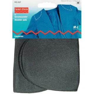 Prym 993867 Schulterpolster Halbmond PA M-L schwarz