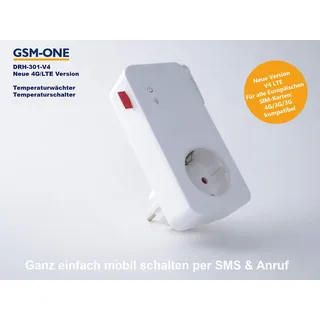 GSM Hitzewächter/Fernschalter und Temperaturwächter, DRH-301-V4.5 LTE (Master), 4G/LTE Version , Stromausfallwarner
