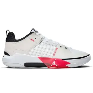 NIKE Herren Basketballschuhe Jordan One Take 5, WHITE/UNIVERSITY RED-BLACK, 43