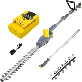 FANZTOOL Akku Teleskop Heckenschere inkl. 1 x 2,0 Ah