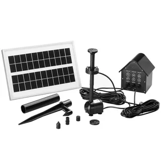 monzana LED Solarpumpe mit Akku und Hochleistungs-Solar-Panel