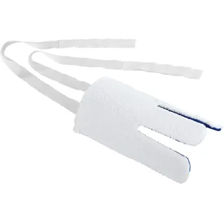 Wenko Maximex Gesundheitshilfsmittel Anziehhilfe für Socken ohne Bücken 60 cm Bänder verlängerter Arm für Senioren Strumpfhosenhilfe Maße 24 x 6 x 12,5 cm Kunststoff Polyamid Baumwolle Blau Weiß
