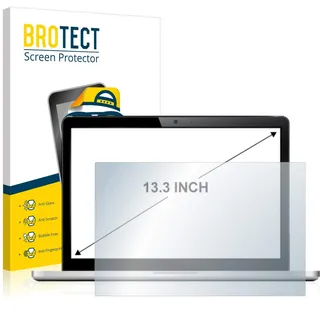 BROTECT 13.3" Entspiegelungs-Schutzfolie für Kassensysteme mit 13,3 Zoll (33.8 cm) [285 mm x 180 mm, 16:10] (2 Stück) Matt, Anti-Fingerprint