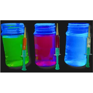 Glühend Fluorescent Farbstoff, Liquid: Neon UV Blacklight Reaktive 2ml Konzentrat - Gelb UV Gelb, 2ml