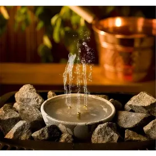 Hukka Design Saunamaestro Springbrunnen aus Speckstein für Saunaofen mit Aufguss
