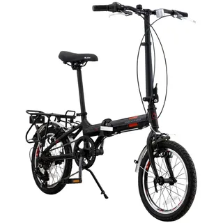 16" Aluminium Faltrad Klapp Fahrrad 16 Zoll Klapprad Shimano 6Gang