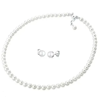 Elli - 925 Silber Muschelkernperlen Schmuck-Set Damen (79.99 € / )