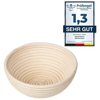 Neustanlo | Gärkörbchen | aus Peddigrohr | für perfektes Brot | diverse Größen | rund 18 cm Ø | für Teige bis 0,5 kg