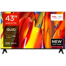 TCL 43V5C 43 Zoll Full HD Smart QLED Direct LED TV mit Android TV & HDR, kompatibel mit Google Cast & Google Home, schlichtes Design