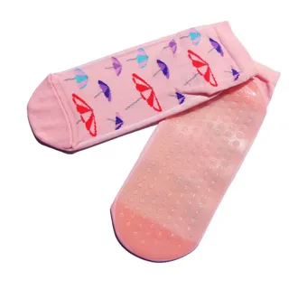 WERI SPEZIALS Strumpfhersteller GmbH ABS-Socken ABS-Strandsocken >>Sonnenschirm<< mit Polyester rosa 31-34