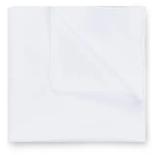 HUGO BOSS BOSS Herren H-POCKET SQUARE In Italien gefertigtes Einstecktuch aus bügelleichter Baumwolle Weiß Stck - Einheitsgröße