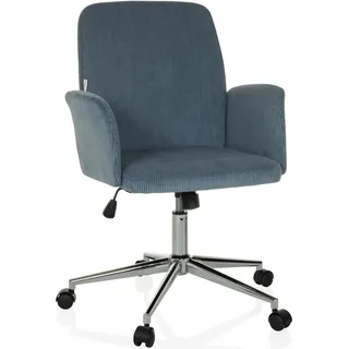HJH Office SOLAO CORD Stoff Blau
