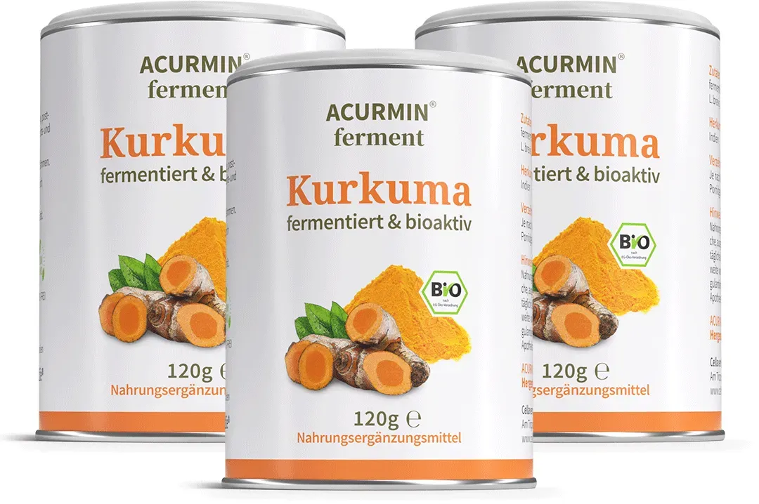 Fermentiertes Bio Kurkuma Pulver – Acurmin ferment 360 g / 360 Tage