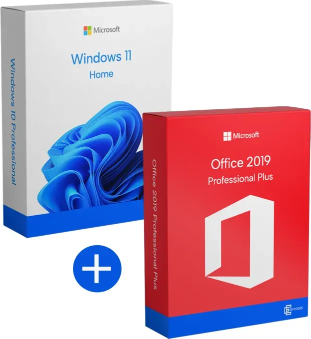 Bundle Windows 11 Home und Office 2019 Professional Plus