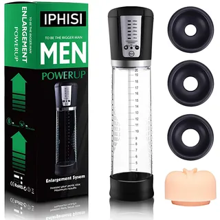 TDLPlus Penispumpen für Penisvergrößerung Penis Erektion Elektrische Penis Vakuumpumpe mit 5 Saugstufen Penis Masturbator Set Vagina Pumpe Masturbieren Sexspielzeug für Männer