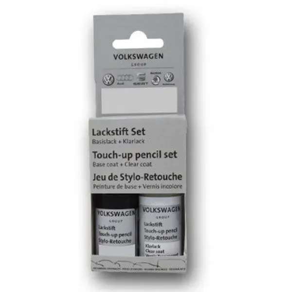 Volkswagen / Audi Lackstift-Set Pure White/Carraraweiss (9 ml Lack / 9 ml Klarla