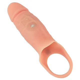 Penishülle „RealSleeve Close“ mit Vibration, hautfarben hell