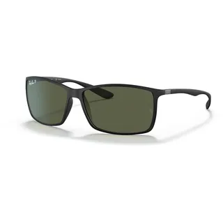 Ray-Ban Herren Liteforce Sonnenbrille, Schwarz (Gestell: Schwarz Glas: Polarisiert Grün 601s9a), Large (Herstellergröße: 62) EU - Large (Herstellergröße: 62)