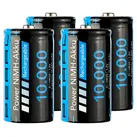 4er-Set NiMH-Akkus Typ D / Monozelle, 10.000 mAh