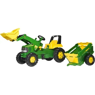 Rolly Toys rolly toys® Trettraktor »rollyJunior John Deere mit Lader und Trailer«, Made in Europe Made in Germany, grün