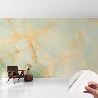 Tapetet Klebetapete Für Wohnzimmer Schlafzimmer Küche - Wanddekoration  Marmorene Eleganz 416x254 Cm