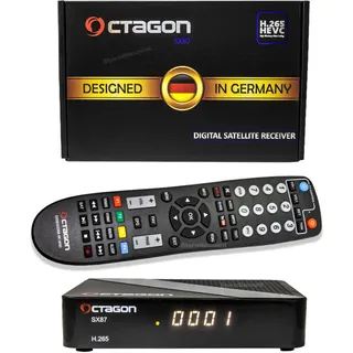 OCTAGON SX87 SE SAT Receiver HD HEVC H.265 HDTV MULTISTREAM DVB-S2X T2-Mi