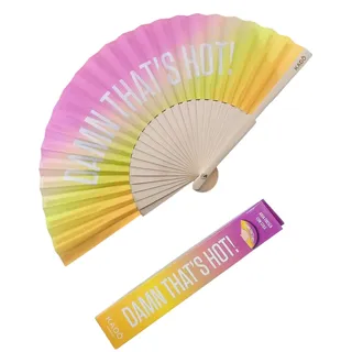 MOPZIJA fächer holz,handfächer,fächer,Origineller Handfächer mit Botschaft "hot". Moderner und lustiger Holzfächer,fecher damen ,fächer hochzeit,fächer klein,fächer rave,fächer bunt