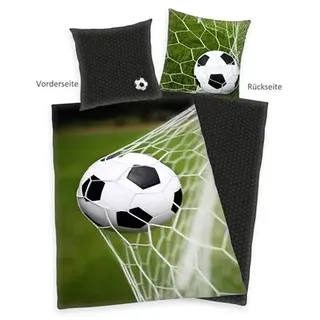 Young Collection Wendebettwäsche Fußball Baumwoll Renforcé Einzelbett, 2tlg.