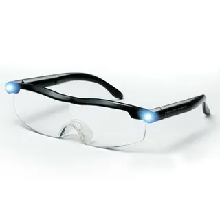 Lesebrille – Leistungsstarke Sehlupe mit LED-Licht, 160 % Vergrößerung, zum Lesen, für alle Präzisionsarbeiten, Reparaturen, Nähen, Uhren und Basteln