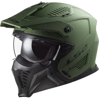 LS2 OF606 Drifter Klapphelm - Matt Military Green - S