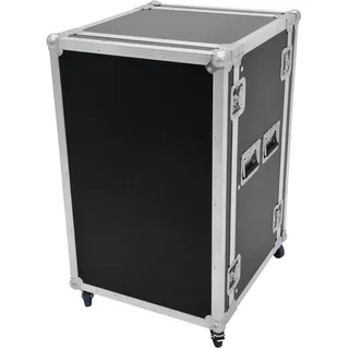 Roadinger Rack Profi 12HE 45cm mit Rollen (19" Rack), Audio Racks + Cases, Schwarz