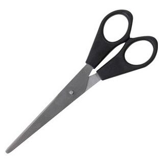 Westcott Büroschere 16 cm, Universalschere, aus Edelstahl, rostfrei, schwarz