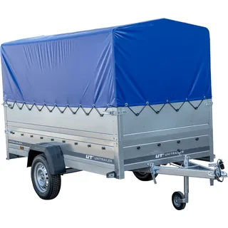 Pkw Anhänger GARDEN TRAILER 264 KIPP mit Stützrad, zusätzlichen Bordwänden, Hochplane und Hochspriegel