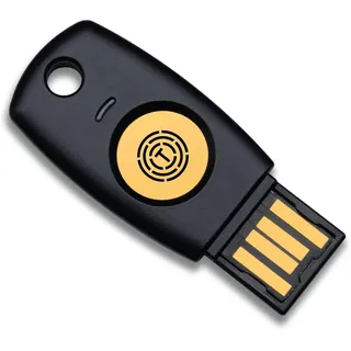 FIDO2 U2F Sicherheitsschlüssel Passkey – Zwei-Faktor-Authentifizierung (2FA) USB-Key mit PIN + Touch (ohne Biometrie), USB-A, TrustKey T110