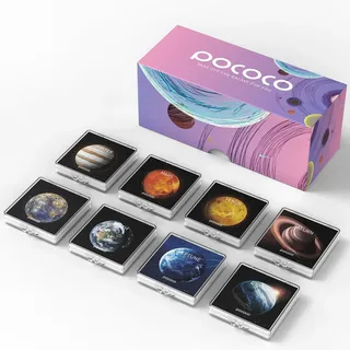 Sonnensystem: Scheiben für POCOCO Galaxy Projector, 5K Ultra HD, Halbleiterlithografie (8 scheiben)