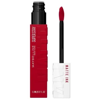 Maybelline New York Super Stay Matte Ink Flüssiger Lippenstift für 16H Halt, Mattes Finish, Kussecht & Wischfest ohne Abfärben, Hochpigmentierte Farbe, Nuance: 20 Pioneer, 5ml